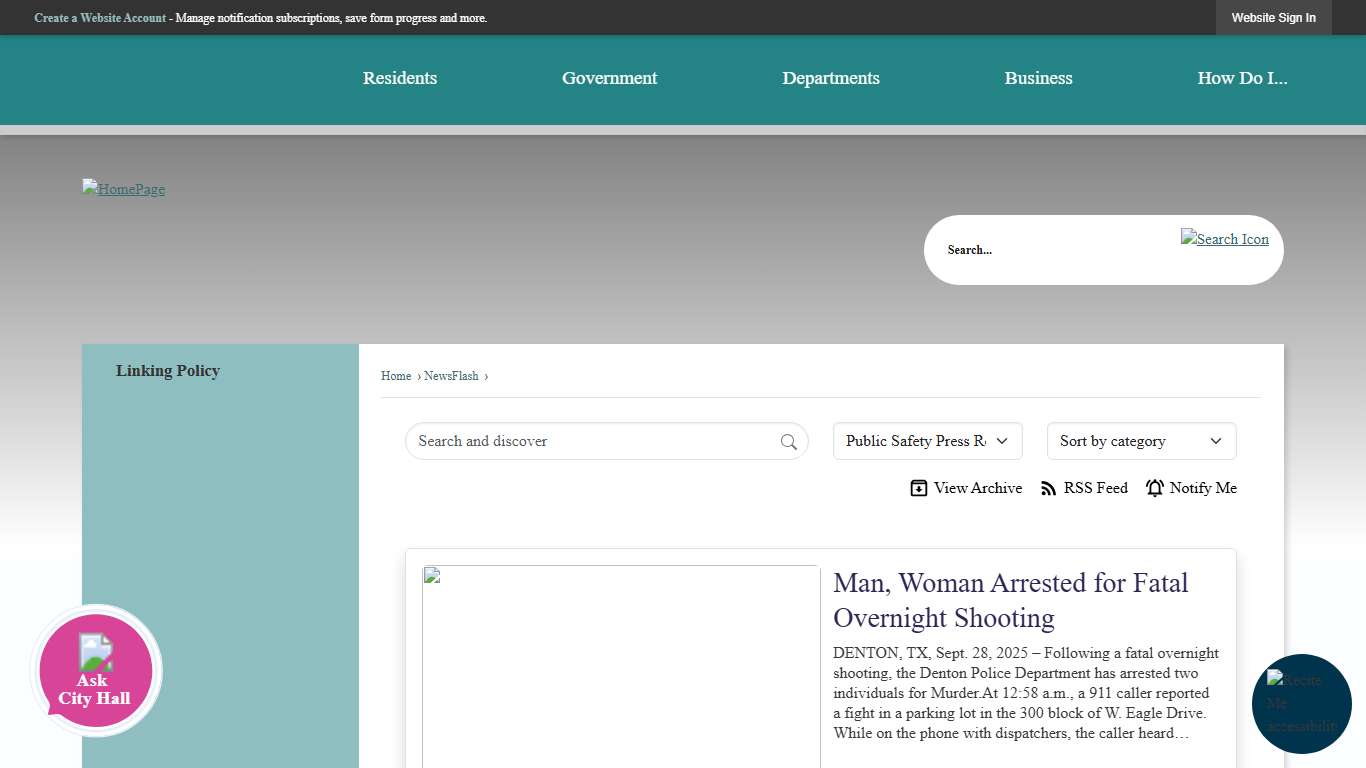 News Flash • Denton, TX